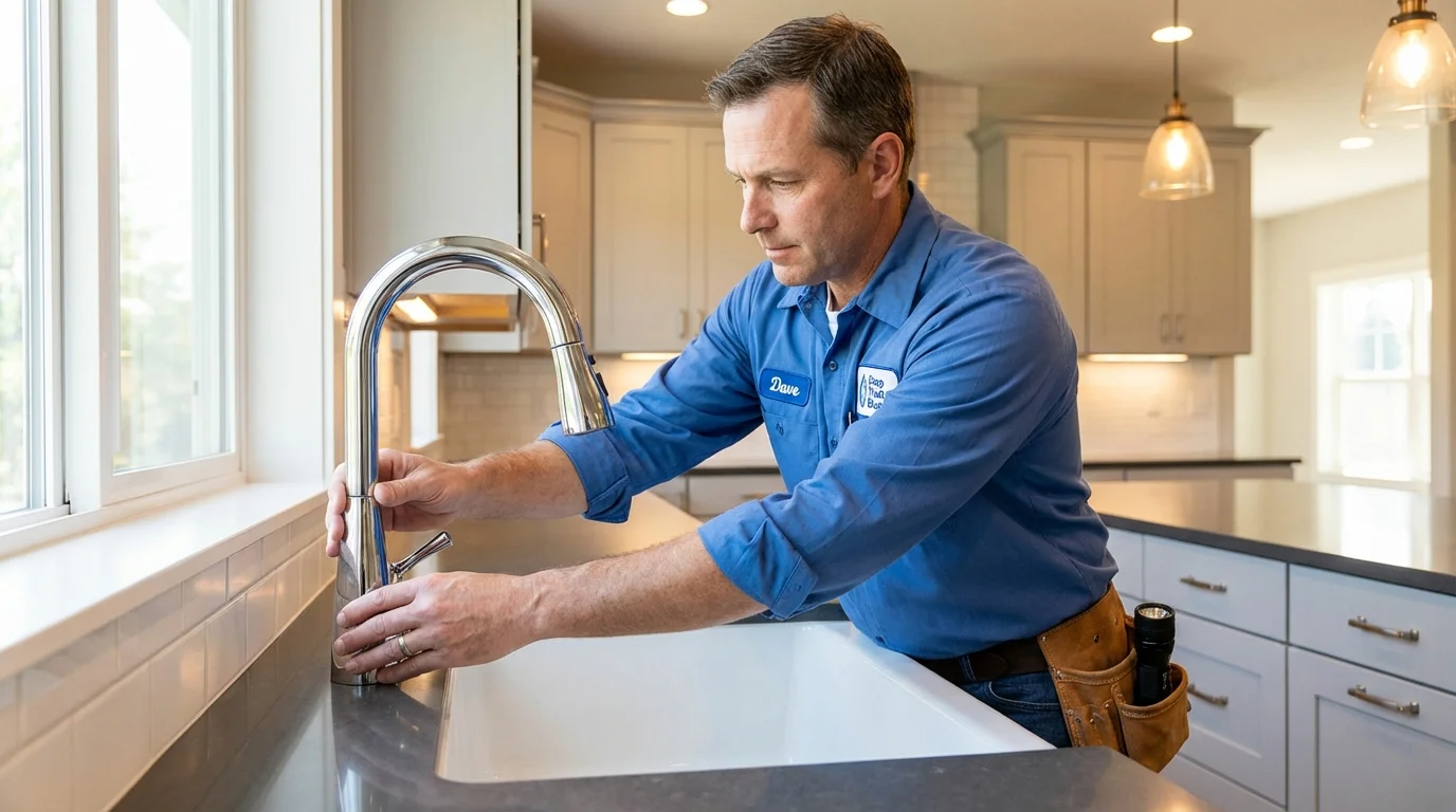 Kitchen faucet installation by Johns Plumbing LLC in Los Lunas